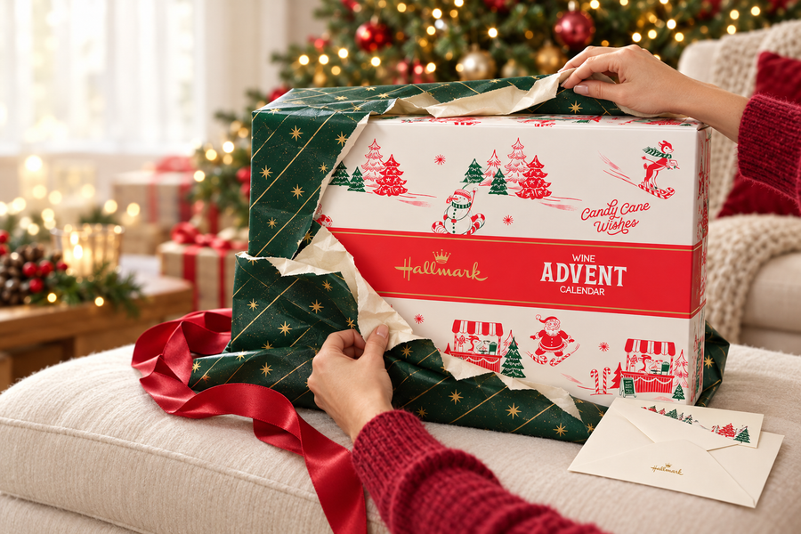 Your favorite wines dressed up for Christmas.